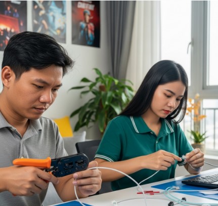 Cách Bấm Dây Mạng LAN Đơn Giản, Ai Cũng Làm Được Cách Bấm Dây Mạng LAN Đơn Giản, Ai Cũng Làm Được