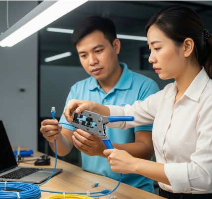 Dụng Cụ Cần Thiết Để Bấm Dây Mạng Tại Nhà Dụng Cụ Cần Thiết Để Bấm Dây Mạng Tại Nhà